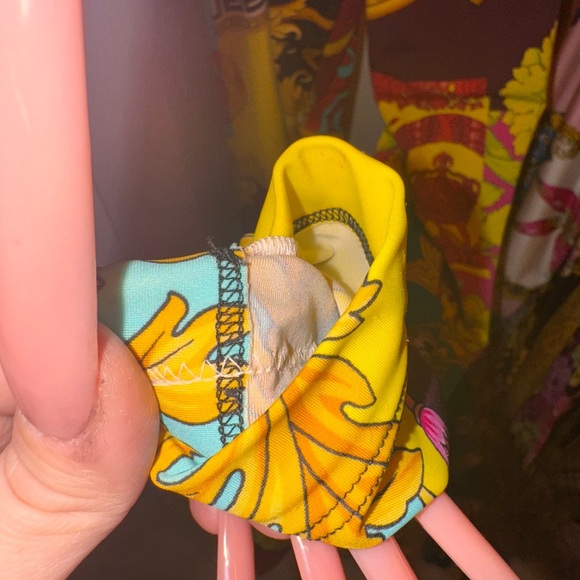 Versace Voyage Collection Baroque Greek key Print Leggings READ DESCRIPTION - Picture 4 of 5